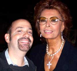 David Krane and Sophia Loren