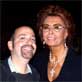 With the timeless Sophia Loren on the set of Nine.